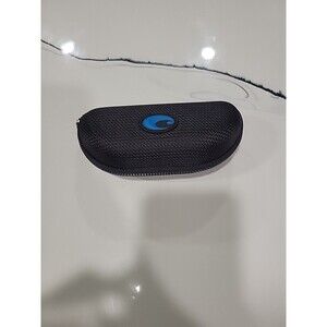 Costa Del Mar Sunglass Hard Zip Up Clam Shell Case, Sticker, CaseBlack Blue Logo